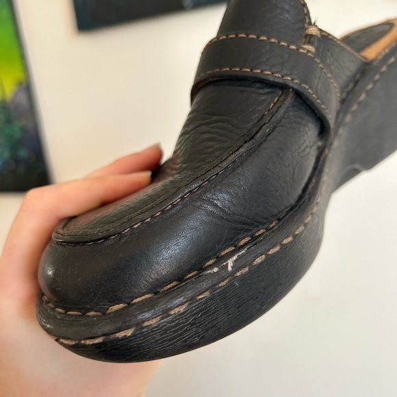 Leather rustic vintage clogs - Picture 10 of 16